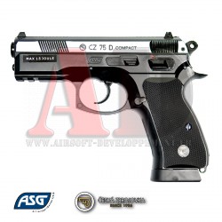 Pistolet Co2 - CZ 75D Compact Dual Tone - BLOWBACK