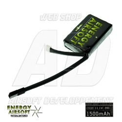 Votre boutique Web Airsoft Developpement propose : SOLO4 ENERGY AIRSOFT - Batterie LiPO 7,4V 1400Mah 20C