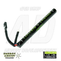 SOLO14 ENERGY AIRSOFT - Batterie LiPo 7,4V 1600Mah 25C STICK