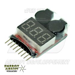 Votre boutique Web Airsoft Developpement propose : LIPO TESTER ENERGY AIRSOFT - Testeur pour batterie LiPo 