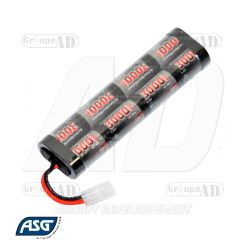 13017 ASG - Batterie NiMh 9,6V 3000 mAh type large