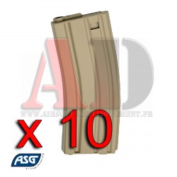 Chargeurs - M4,M15,M16, 30 billes - Pack de 10 chargeurs TAN